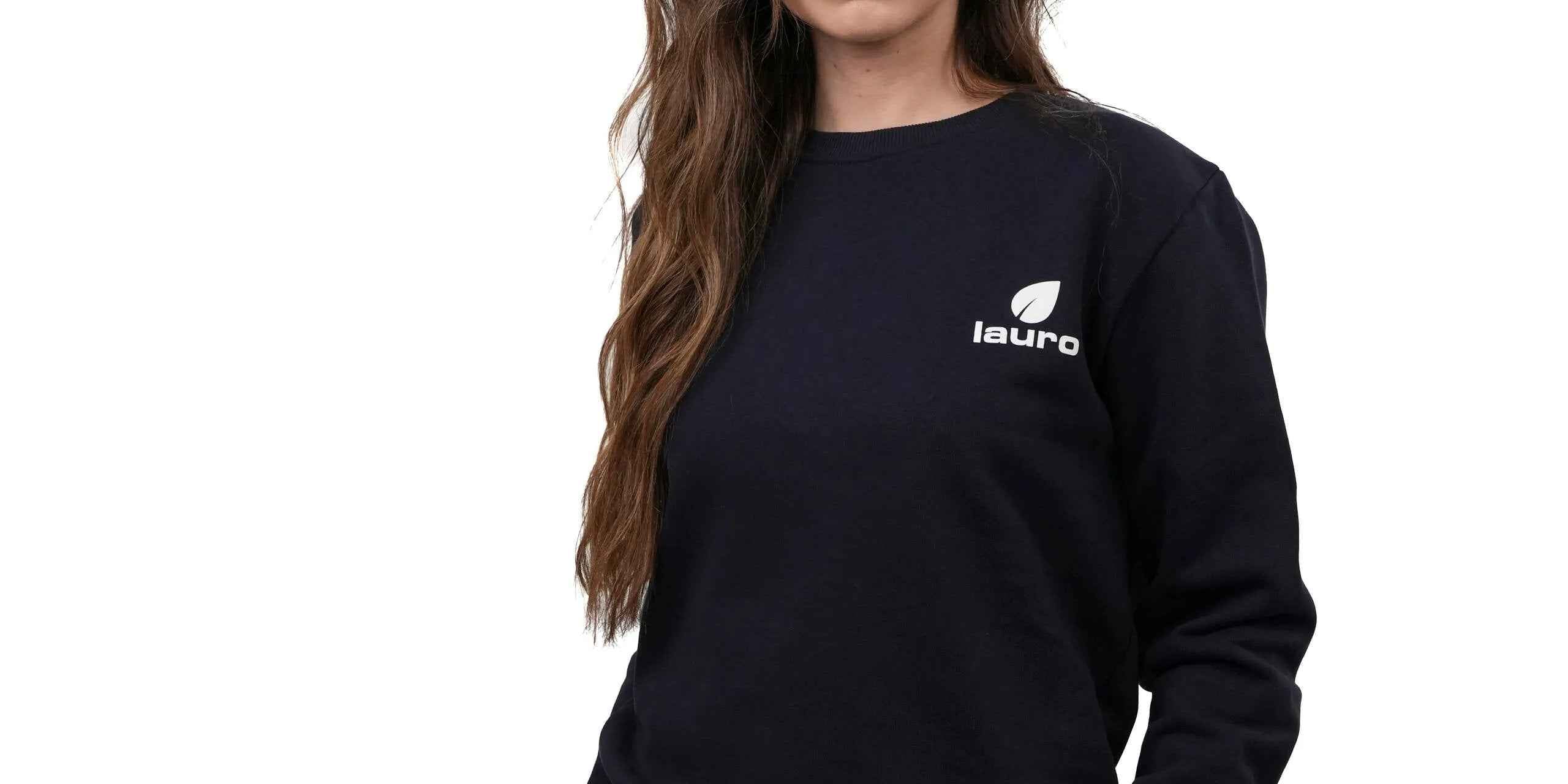 Felpa Girocollo Donna Premium Cotone 300 GSM – Essential LS-6000 - Lauro Sport