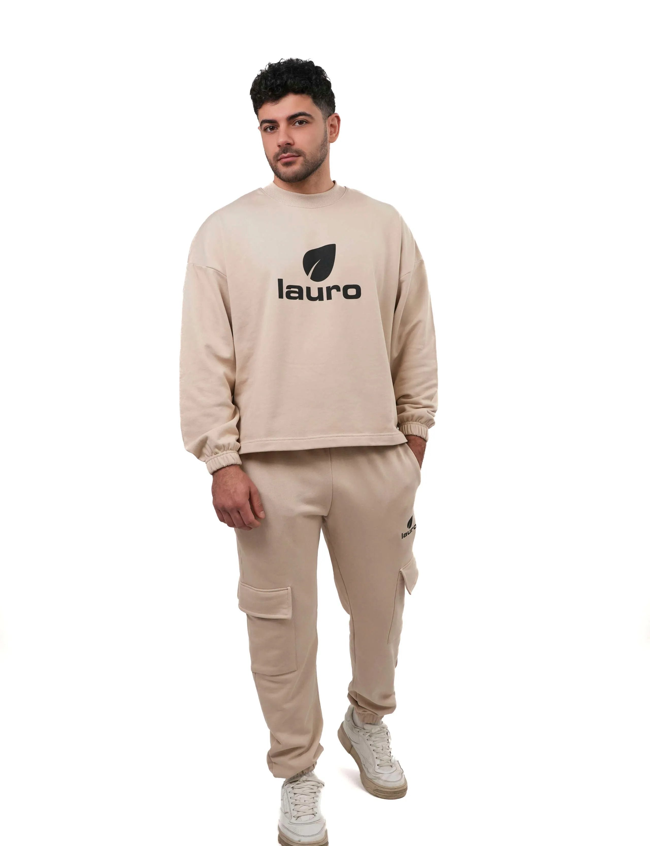 Felpa Oversize Uomo Cotone 300 gsm Boxy – Cotone Premium LS-SU156 Uomo - Lauro Sport