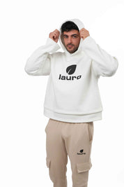 Felpa Oversize Hoodie Layered Uomo 310 GSM – LS-LU7917 - Lauro Sport