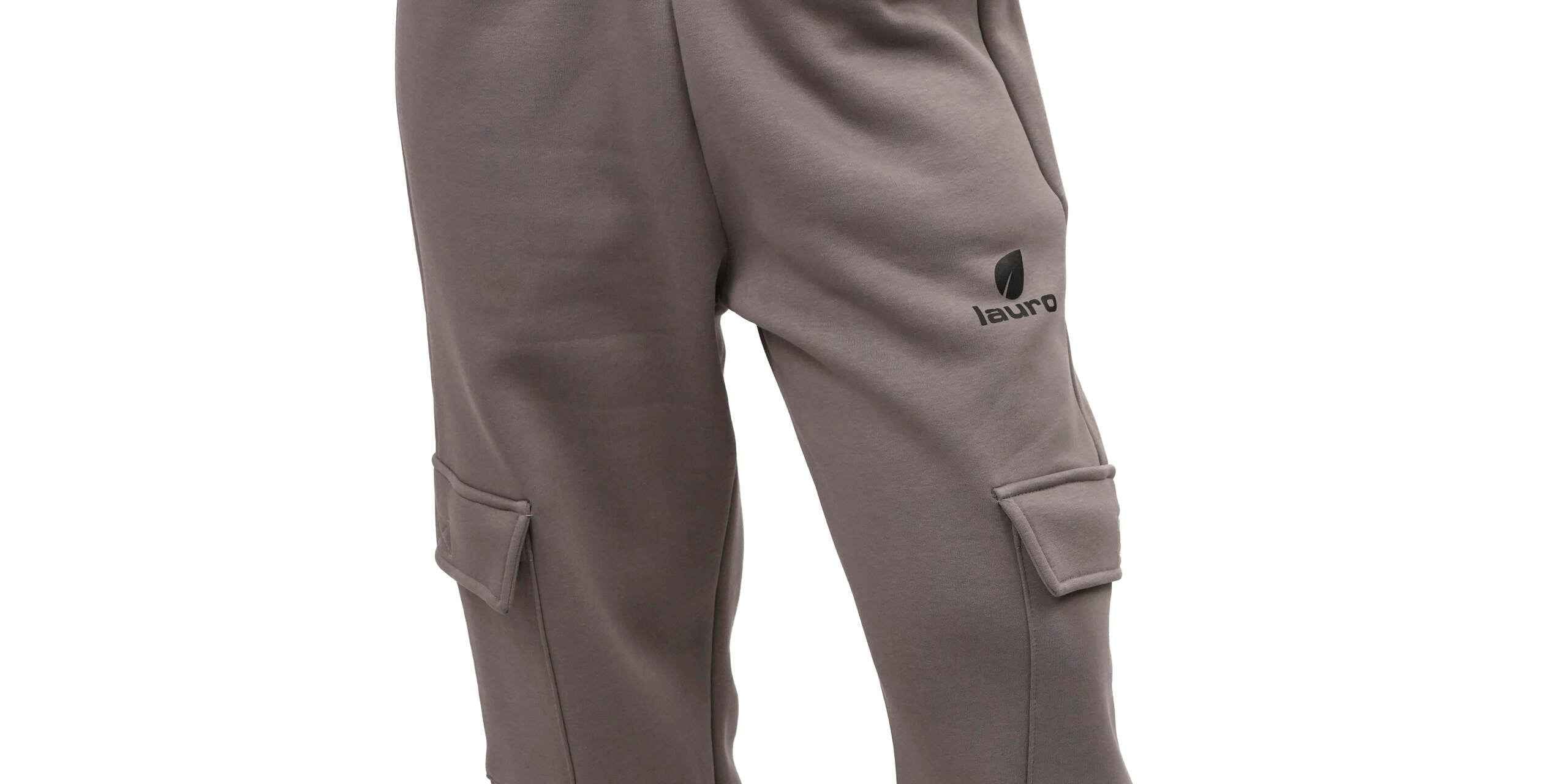 Pantaloni Donna Cargo Oversize in Felpa con Tasche Laterali LS-YU0907 - Lauro Sport